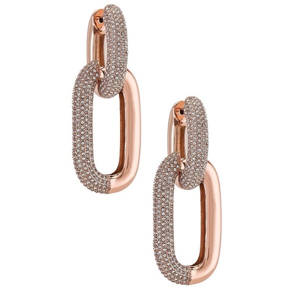 Michael Costello Jewelry - Michael Costello x REVOLVE Hoyt Earring in Rosegold Metal Rhinestone Dangle